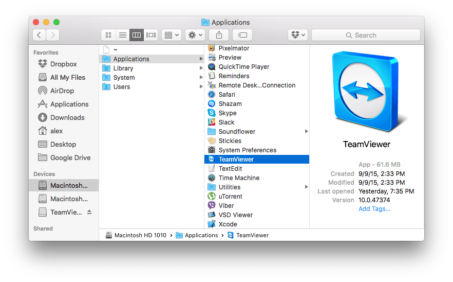 teamviwer for mac